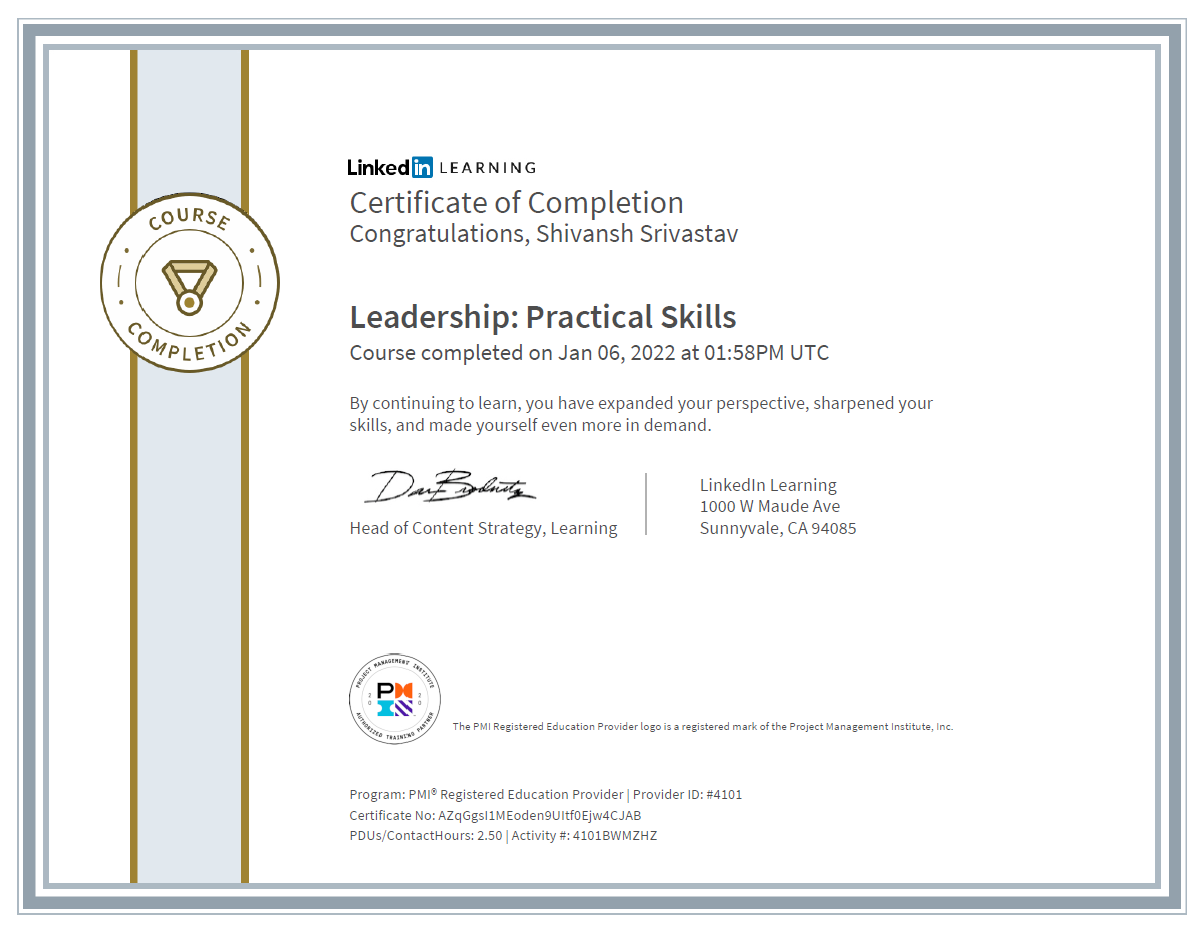 Leadership Certificate